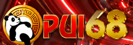 Logo resmi PUI68 bergambar panda dan huruf emas